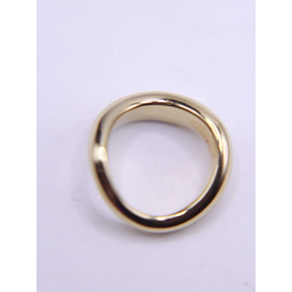 Mejuri Thick 18k Gold Plated 925 Dome Figure Ring Size 4